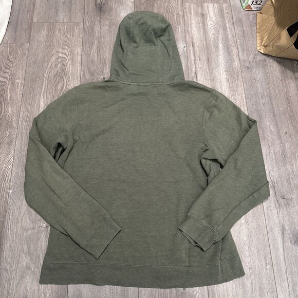 Marmot Sweatshirt Mens Large Green Cotton Blend Logo Pullover Pocket Hoodie L - Picture 3 of 4